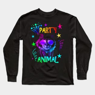 Furry Cat Party Animal Long Sleeve T-Shirt